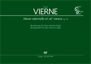Messe Solennelle En Ut Diese Mineur, Op. 16 : For Choir and One Organ / arr. Zsigmond Szathmary.