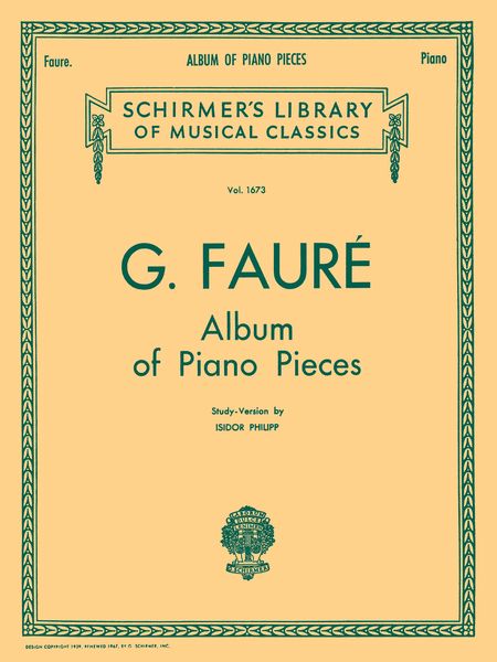 Album Of Piano Pieces / Study-Version by Isidor Philipp.
