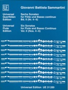 Six Sonatas, Vol. II (Nos. 4-6) : For Flute and Basso Continuo / edited by Gerhard Braun.