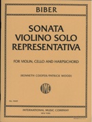 Sonata Violino Solo Representativa : For Violin, Cello and Harpsichord.