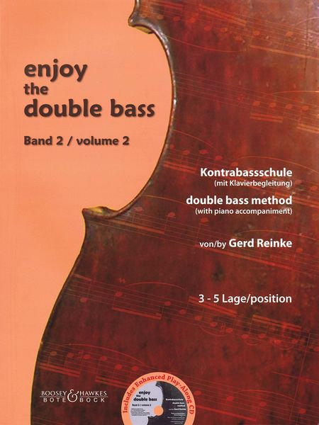 Enjoy The Double Bass, Vol. 2 : Double Bass Method (With Piano Accompaniment).