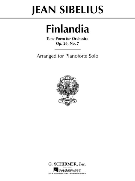 Finlandia, Op. 26 No. 7 : For Piano Solo.