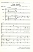 Sing Aloud, Op. 68 : For SATB Chorus A Cappella.
