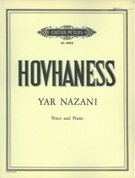 Yar Nazani, Op. 24 : For Voice and Piano.