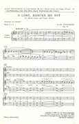 O Lord Rebuke Me Not, Op. 28 : For SATB Chorus and Organ Or Piano.