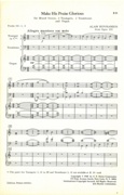 Make His Glorious Praise, Op. 105 No. 4 : For SATB Chorus, 2 Trumpets, 2 Trombones & Organ Or Piano.