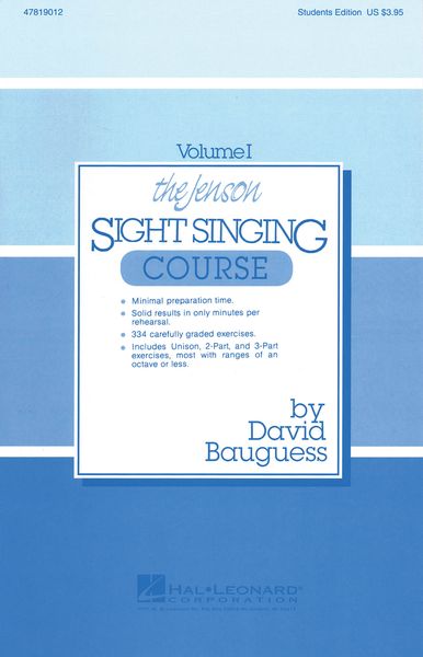 Jenson Sight Singing Course (Vol. I) : Student Edition.
