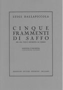 Cinque Frammenti Di Saffo : Per Una Voce E Orchestra Da Camera.