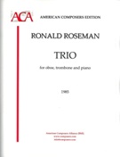 Trio : For Oboe, Trombone and Piano (1985).
