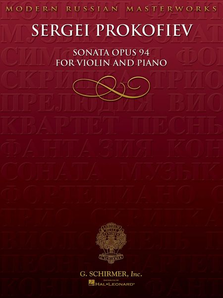 Sonata, Op. 94 : For Violin and Piano.