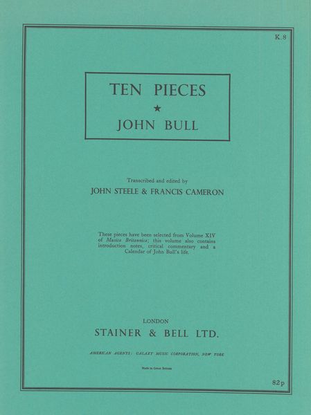 Ten Pieces / transcribed and edited by John Steele and Francis Cameron.