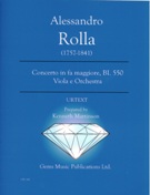 Concerto In Fa Maggiore, Bi. 550 : Per Viola E Orchestra / edited by Kenneth Martinson.