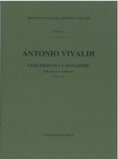 Concerto In A Major : For Strings and Basso Continuo, RV 158 (F. XI/4) / Ed. Angelo Ephrikian.