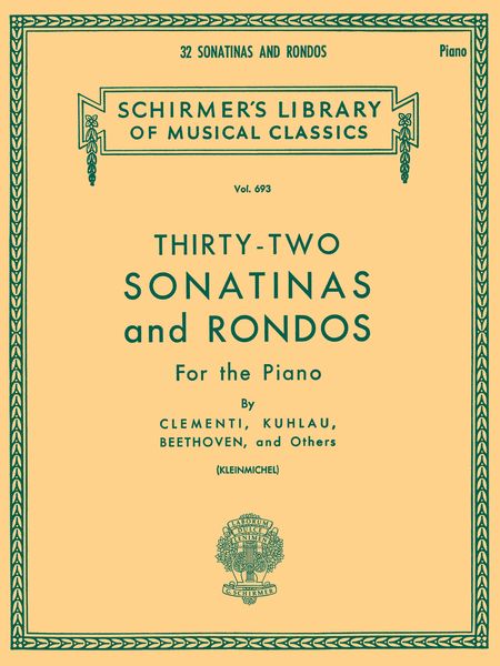 Sonatinas and Rondos : 32 Pieces For Piano.