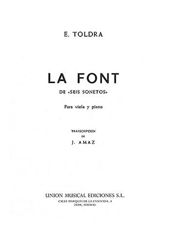 Font : For Viola and Piano.