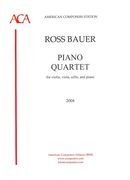 Piano Quartet : For Violin, Viola, Cello and Piano (2004).