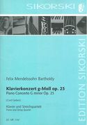Piano Concerto In G Minor, Op. 25 : For Piano and String Quartet / arr. Cord Garben.