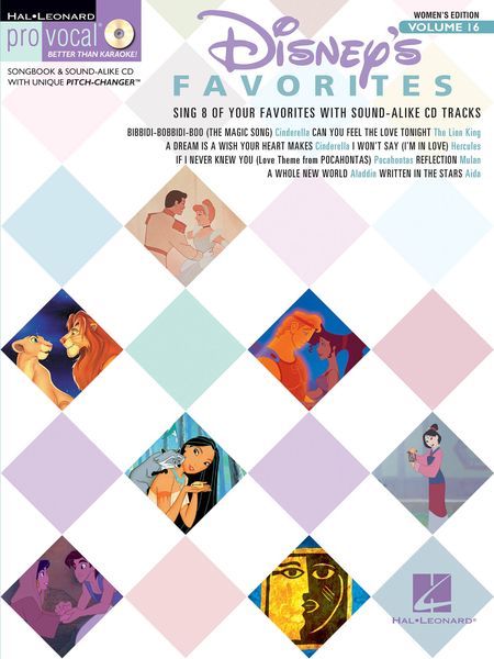 Disney's Favorites - Sing 8 Of Your Favorites With Sound-Alike CD Tracks : Women's Edition.