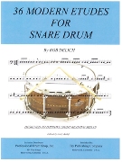 36 Modern Etudes : For Snare Drum.