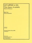 This Space Available : For Bass Voice and Piano.