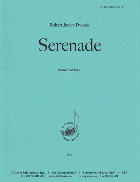 Serenade : For Violin and Piano.