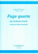 Fuga Quarta : Per Orchestra D'archi / edited by Alberto Romanello.