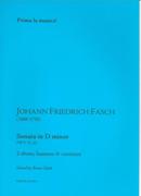Sonata In D Minor, Fwv N:D1 : For 2 Oboes, Bassoon and Continuo / edited by Brian Clark.