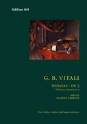 Sonatas, Op. 5 - Vol. 2, Sonatas 6-9 : For Two Violins and Basso Continuo / Ed. by Martin Perkins.