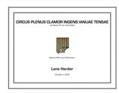 Circus Plenus Clamor Ingens Ianuae Tensae : For Six Marimbas.