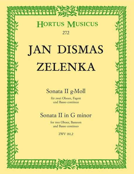 Sonata II In G Minor : For Two Oboes, Bassoon and Basso Continuo.