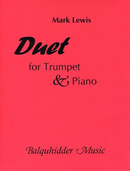 Duet : For Trumpet and Piano.