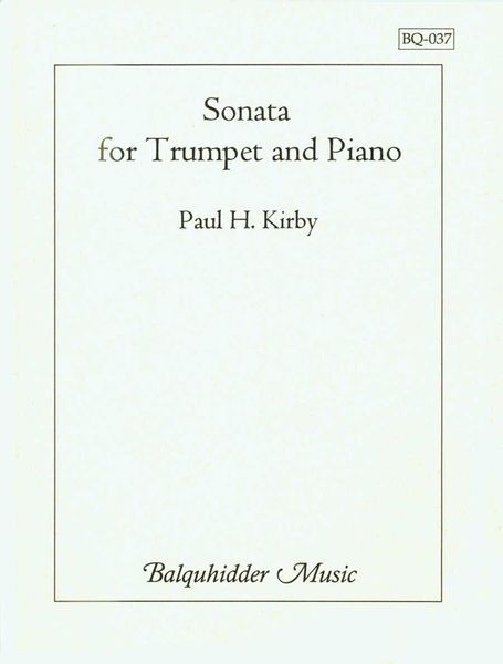 Sonata : For Trumpet and Piano (1992).