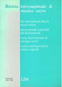 Rivista Internazionale Di Musica Sacra, 16/1.