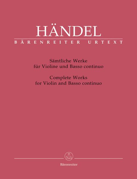 Sämtliche Werke Für Violine und Basso Continuo / edited by Terence Best.