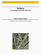 Siciliano From Sonata In Eb Major, BWV 1031 : For Flute Choir / arr. by Robert Pritchard.
