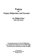 Voices : For Organ, Didgeridoo and Narrator (2000).