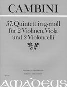 57. Quintett In G-Moll : Für 2 Violinen, Viola und 2 Violoncelli / edited by Bernhard Päuler.