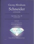 Six Solos, Op. 19 : For Solo Viola / edited by Kenneth Martinson.