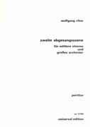 Zweite Abgesangsszne : For Medium Voice and Orchestra.