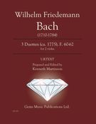 3 Duetten (Ca. 1775), F. 60-62 : For 2 Violas / edited by Kenneth Martinson.