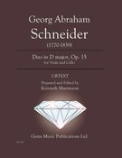 Duo In D Major, Op. 15 : For Viola and Cello / edited by Kenneth Martinson.