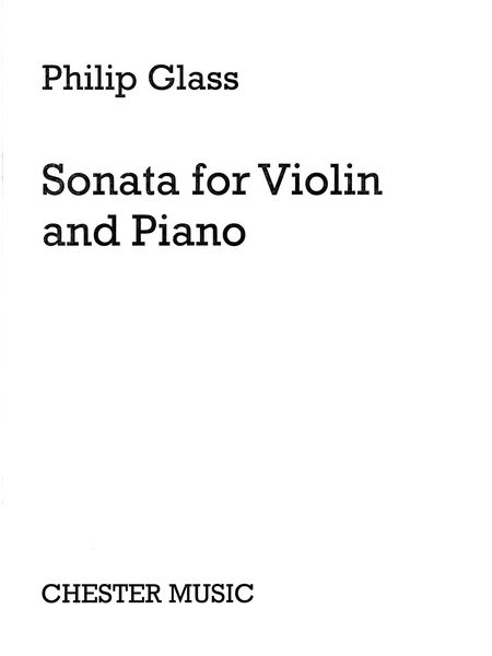 Sonata : For Violin and Piano.