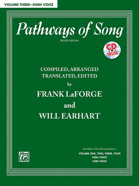 Pathways Of Song, Vol. 3 : High Voice - Revised Edition.
