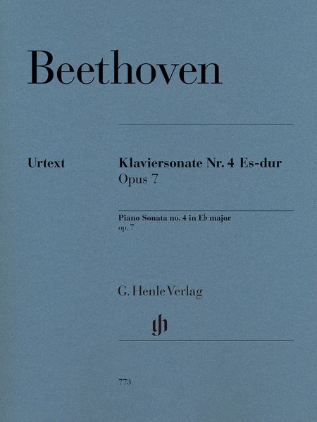 Klaviersonate Nr. 4 Es-Dur, Op. 7 / edited by Norbert Gertsch and Murray Perahia.