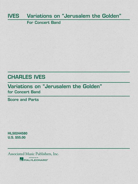 Variations On Jerusalem The Golden : For Concert Band / arranged by Keith Brion.