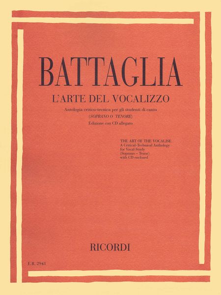 L' Arte Del Vocalizzo : For High Voice / edited by Elio Battaglia.