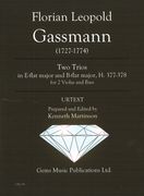 Two Trios In E-Flat Major and B-Flat Major, H. 377-378 : For 2 Violas and Bass.