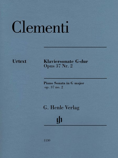 Klaviersonate G-Dur, Op. 37 Nr. 2 / edited by Sonja Gerlach and Alan Tyson.