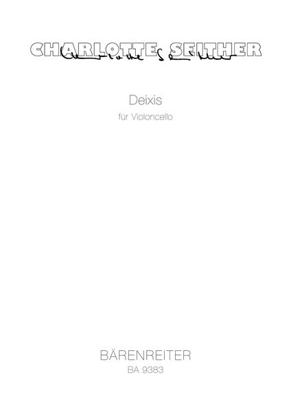 Deixis : Für Violoncello (2009).