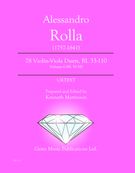 78 Violin-Viola Duets, Bi. 33-110 : Vol. 6 (Bi. 51-54) / edited by Kenneth Martinson.